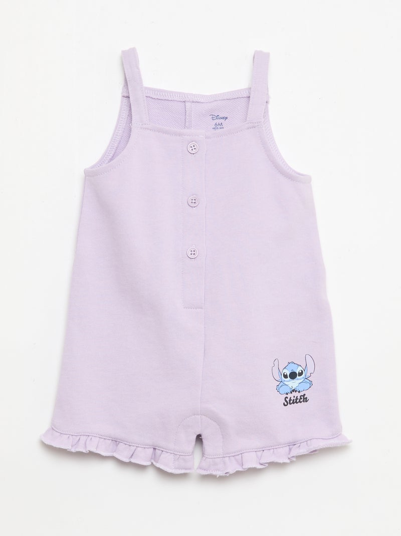 "Disney"-Set 2-teilig - T-Shirt + kurzer Overall Lila - Kiabi