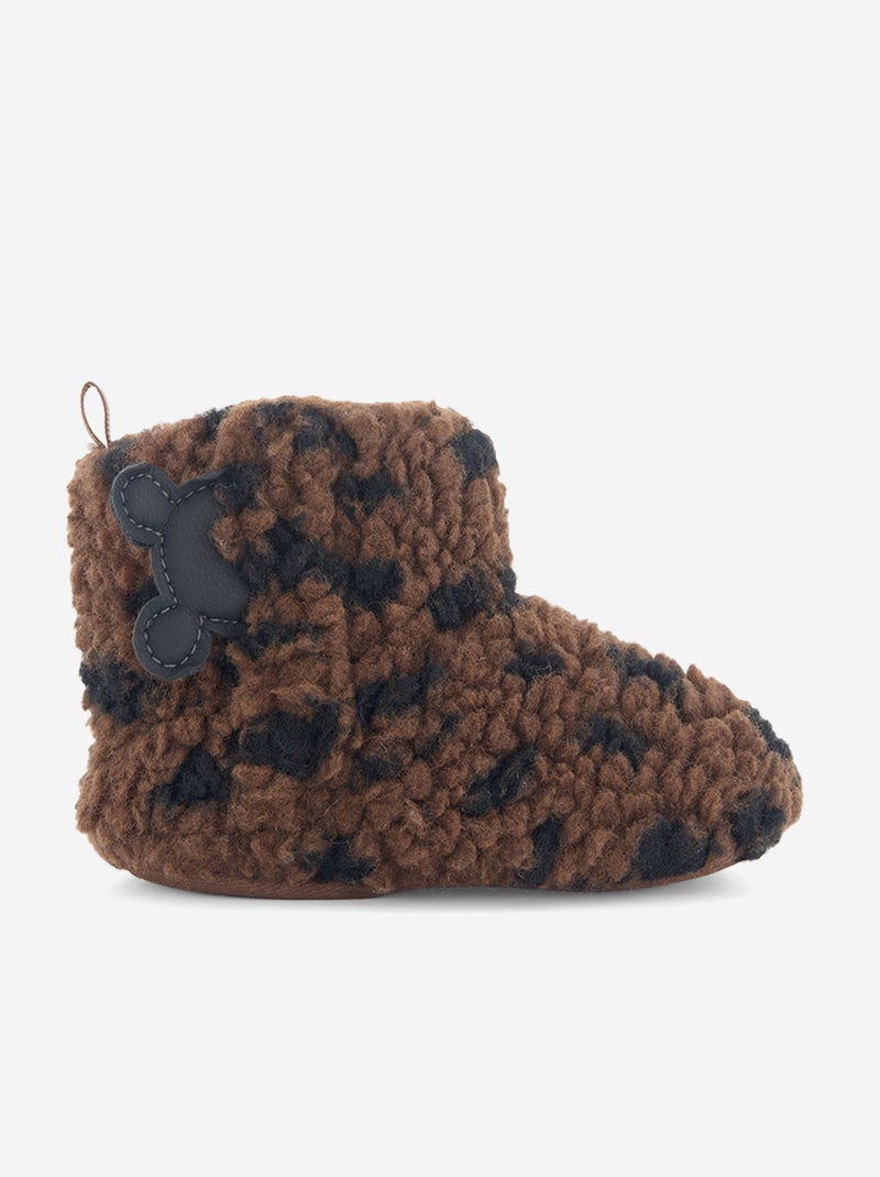 "Disney" Sheepskin-Effect Slippers Brown - Kiabi