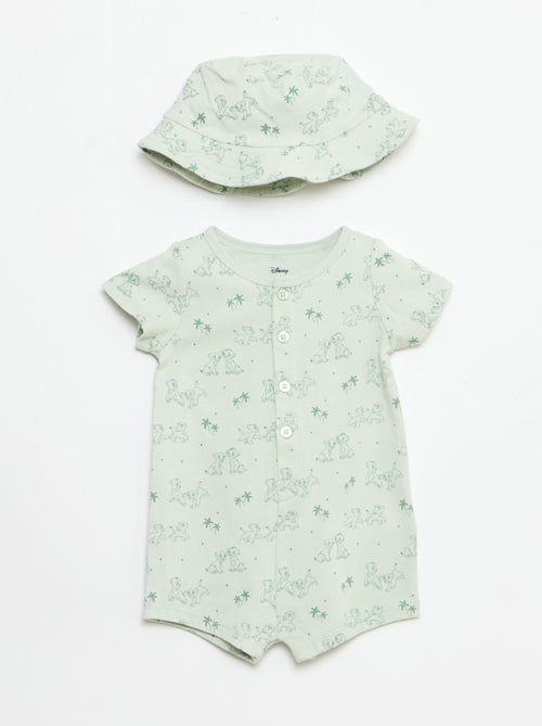 "Disney" Short Romper and Hat Set - Kiabi