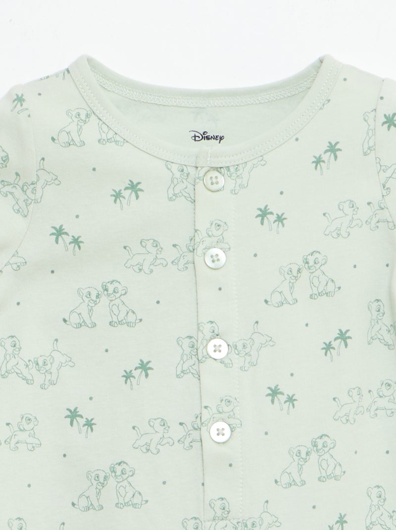 "Disney" Short Romper and Hat Set Green - Kiabi