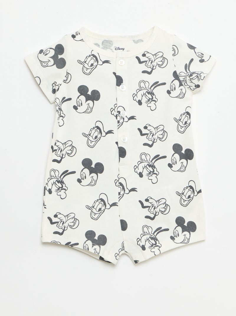 Disney Short Romper & Bucket Hat Set White - Kiabi