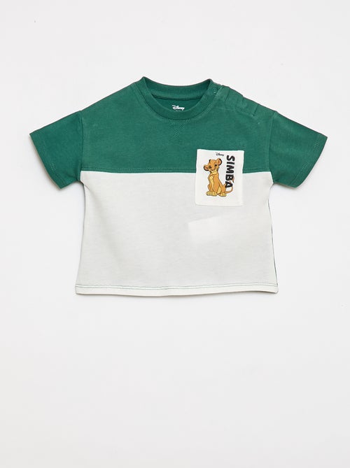 Disney 'Simba' T-shirt with Chest Pocket - Kiabi