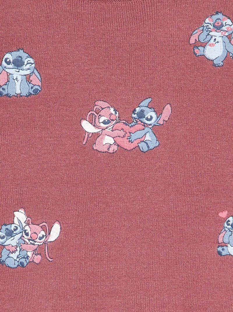Disney \'Stitch\' 2-Piece Set - Sweater + Pants Pink - Kiabi