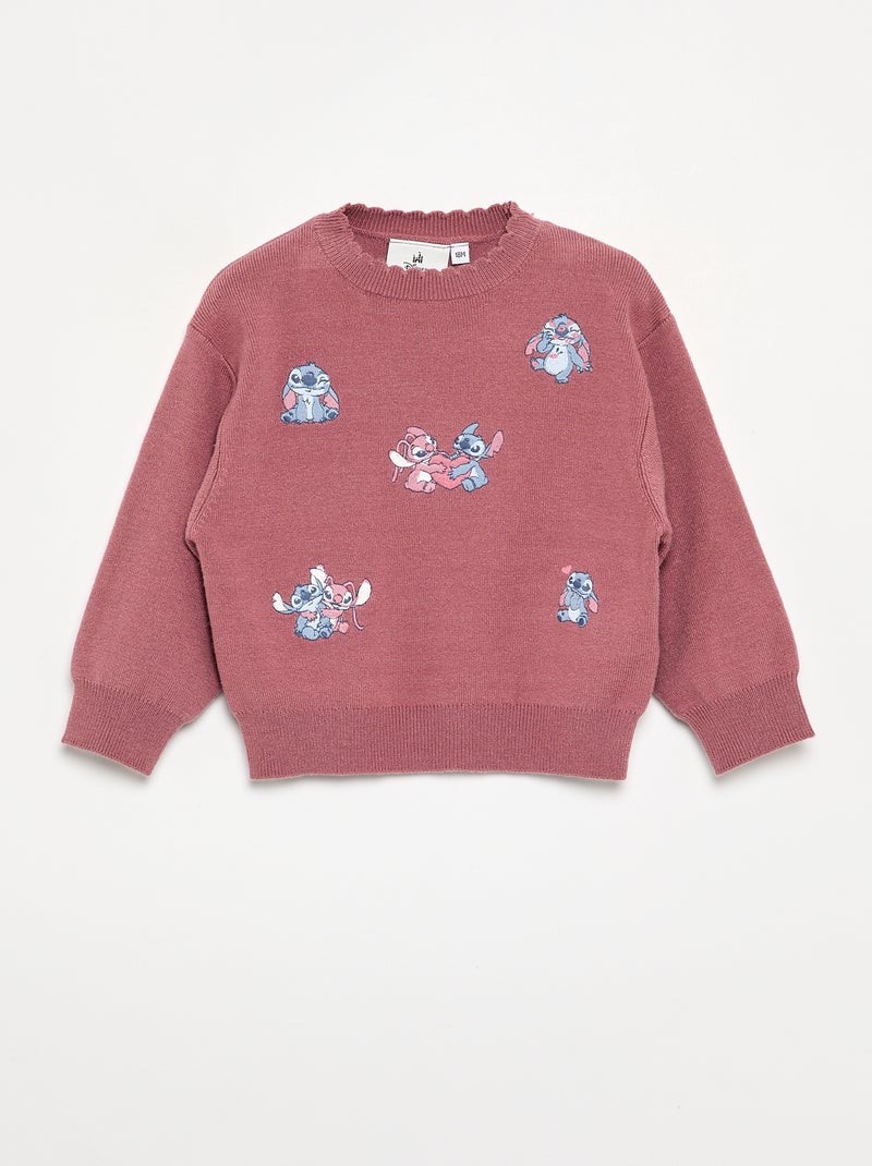 Disney \'Stitch\' 2-Piece Set - Sweater + Pants Pink - Kiabi
