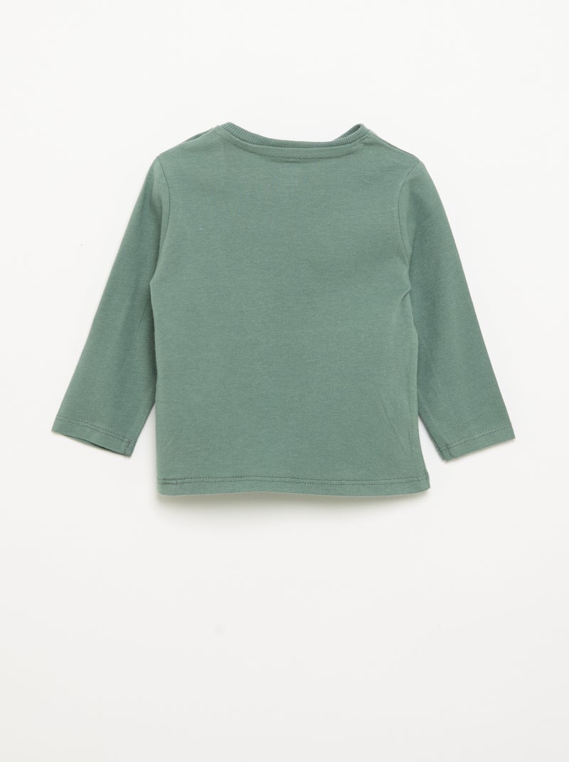 Disney 'Stitch' Loose Long-Sleeved T-Shirt Green - Kiabi