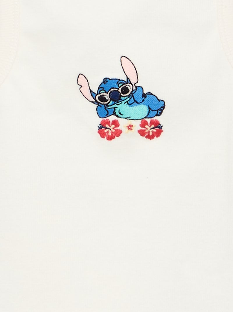 "Disney Stitch" Tank Top White - Kiabi