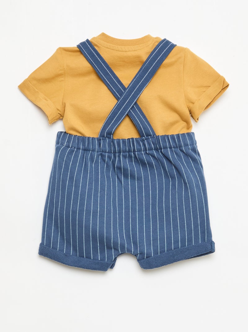Disney 'The Lion King' T-shirt and Dungaree Set - 2-piece Yellow - Kiabi