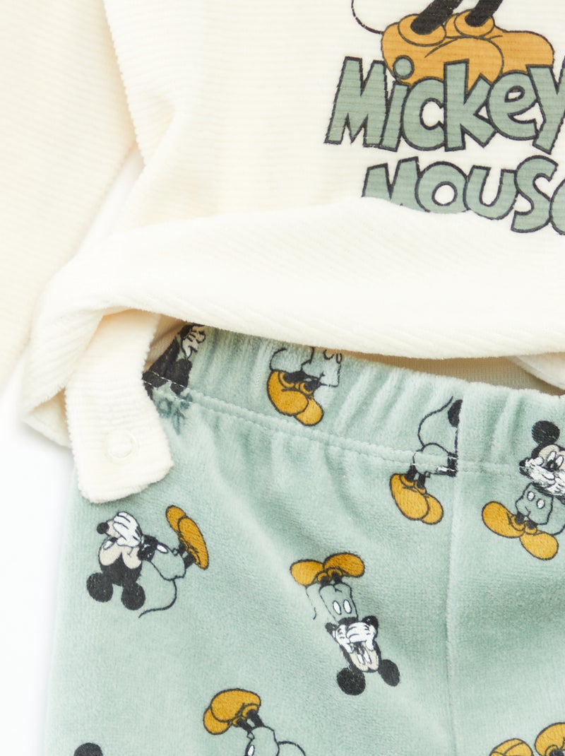 Disney velour top and trousers pyjama set - 2-piece set Green - Kiabi