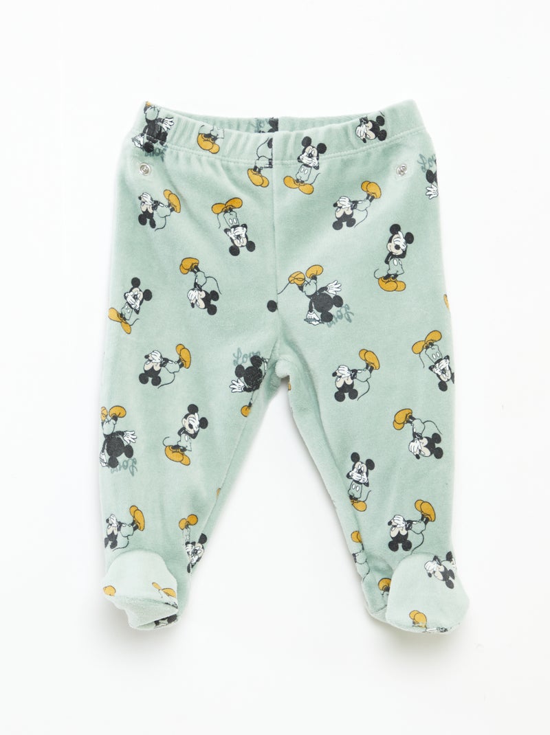 Disney velour top and trousers pyjama set - 2-piece set Green - Kiabi