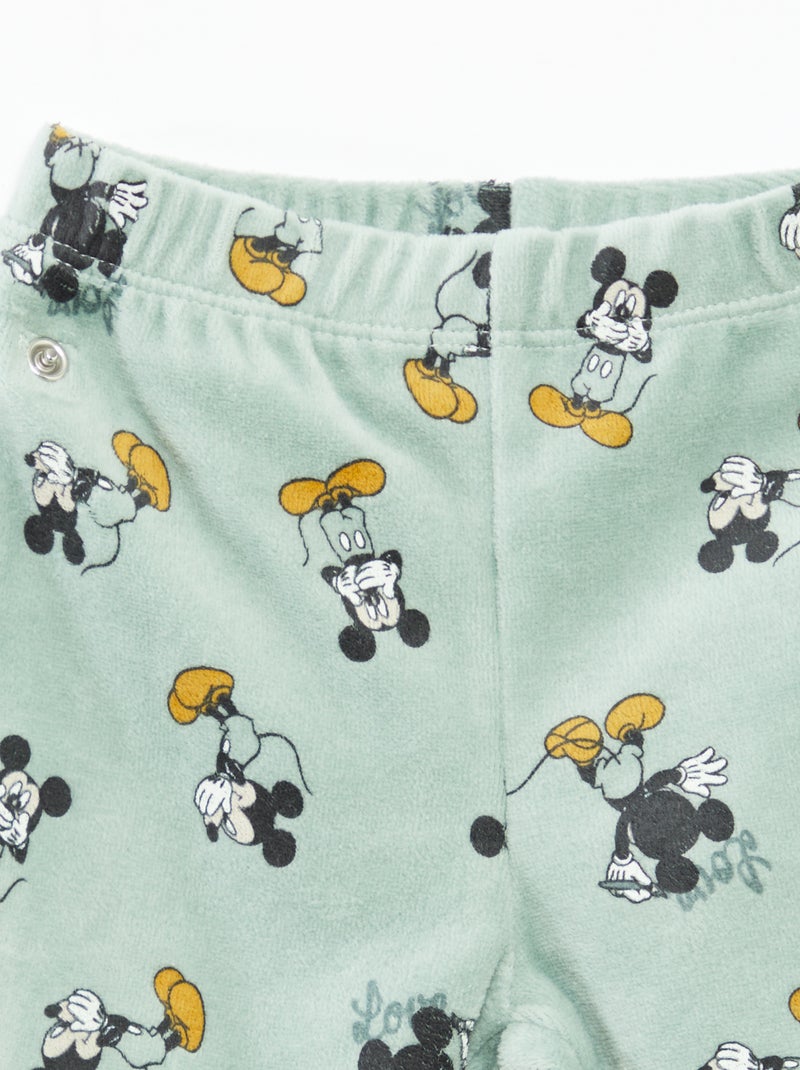 Disney velour top and trousers pyjama set - 2-piece set Green - Kiabi