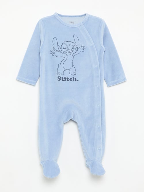 Disney Velvet Long-Sleeved Sleepsuit - Kiabi Disney Velvet Long-Sleeved Sleepsuit - Kiabi
