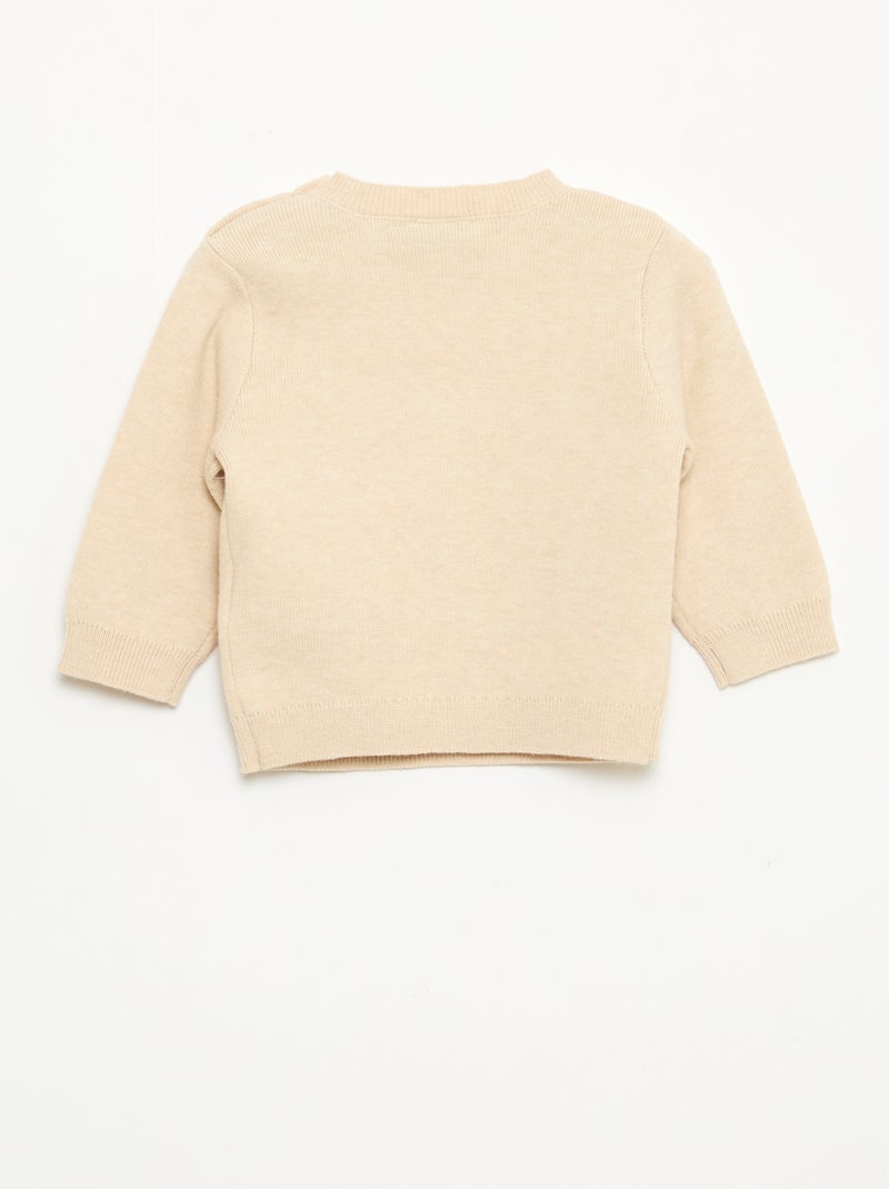 Disney 'Winnie' Knit Crew Neck Sweater Beige - Kiabi