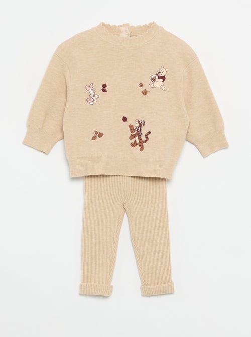 Disney Winnie the Pooh 2-Piece Set - Sweater + Leggings - Kiabi