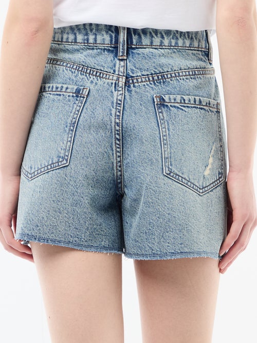 Distressed Denim Shorts - Kiabi