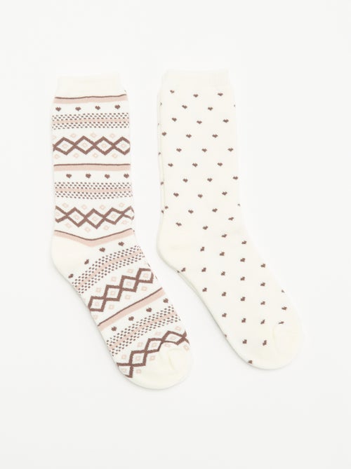 Doppelpack gefütterte Socken - Kiabi