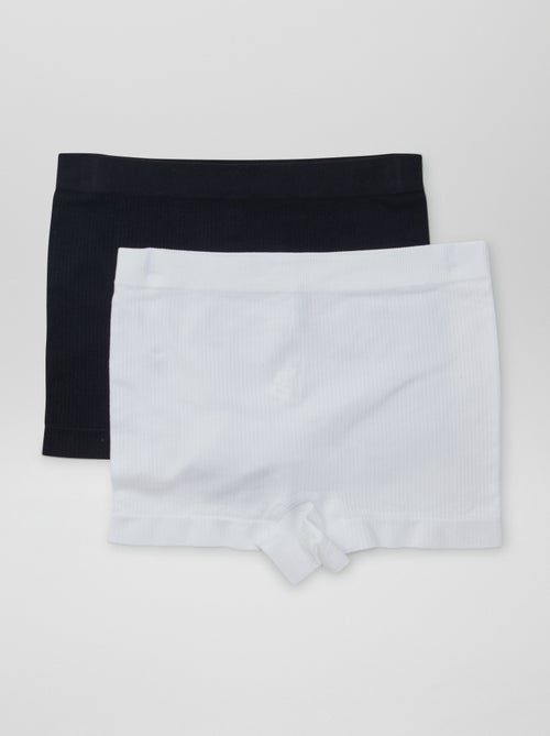 Doppelpack Rippstrick-Shorties - Kiabi
