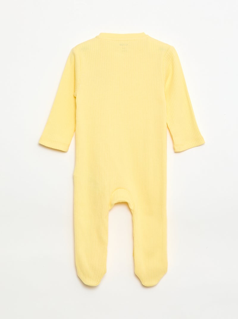 Dors-bien en coton Jaune - Kiabi