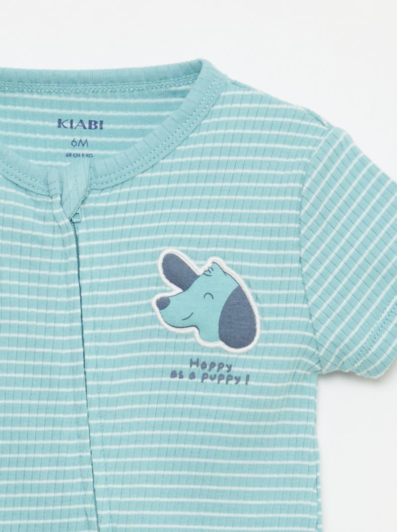 Dors bien léger zippé Bleu - Kiabi