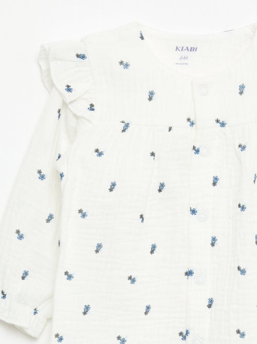 Dors-bien sans pieds en double gaze de coton - Kiabi