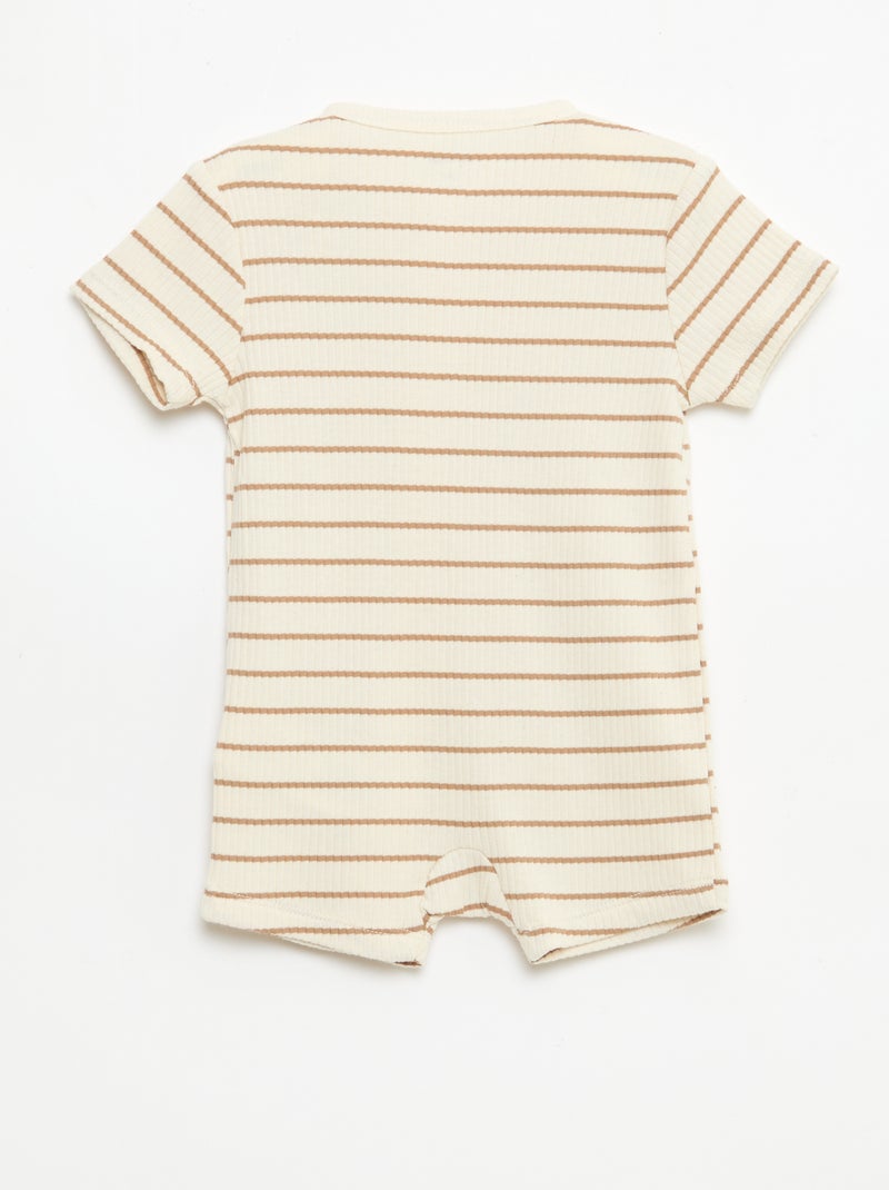 Dors bien zippé léger manches courtes Blanc - Kiabi