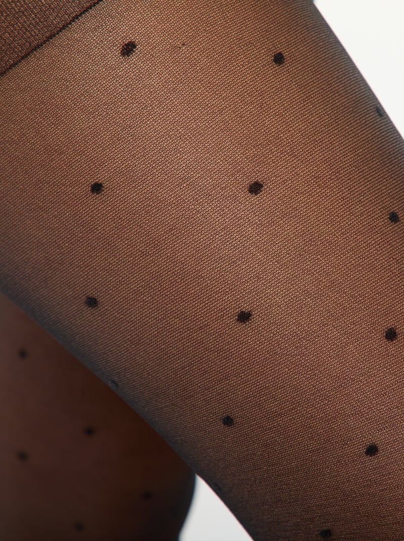 Dotted Tights black - Kiabi