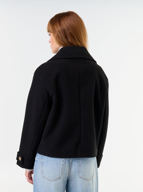 Double-breasted short coat - Kiabi