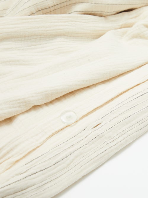 Double Cotton Gauze Bedding Set (240 x 220cm) - Kiabi Home - Kiabi