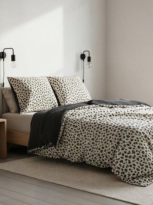 Double Cotton Gauze Duvet Cover Set (240 x 220cm) - Kiabi Home - Kiabi