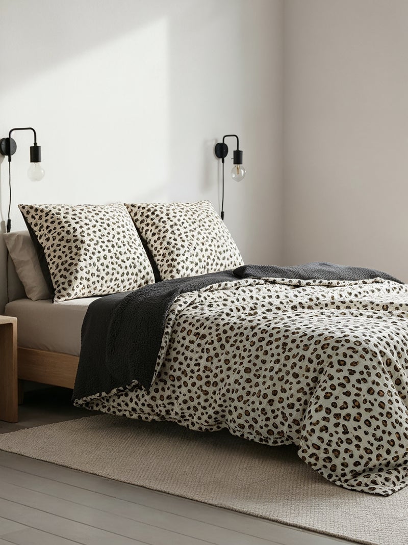 Double Cotton Gauze Duvet Cover Set (240 x 220cm) - Kiabi Home BEIGE - Kiabi