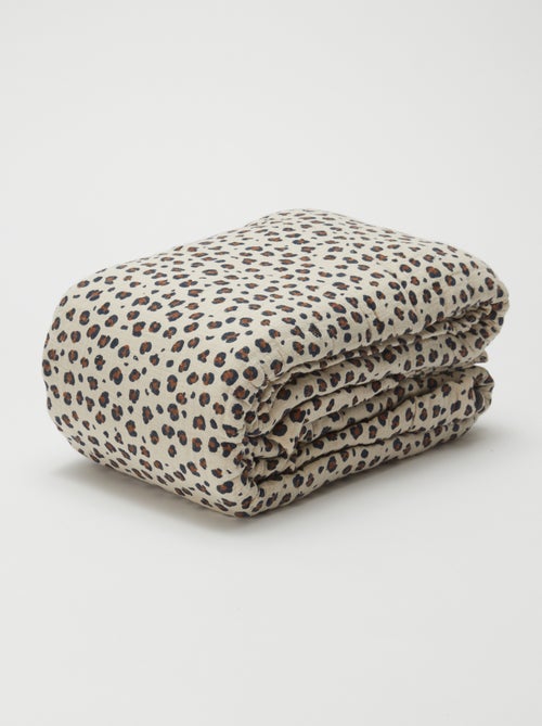 Double Cotton Gauze Duvet Cover Set (240 x 220cm) - Kiabi Home - Kiabi