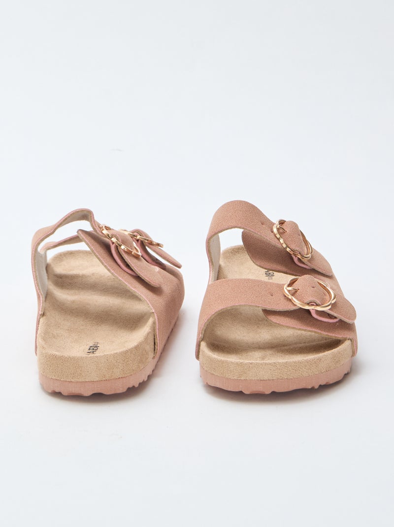 Double Strap Mules Pink - Kiabi