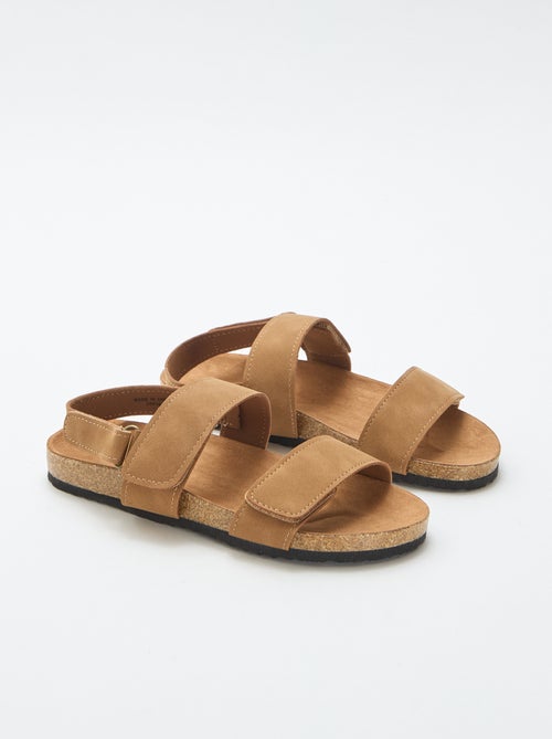 Double-strap sandals with hook-and-loop fastening - Kiabi