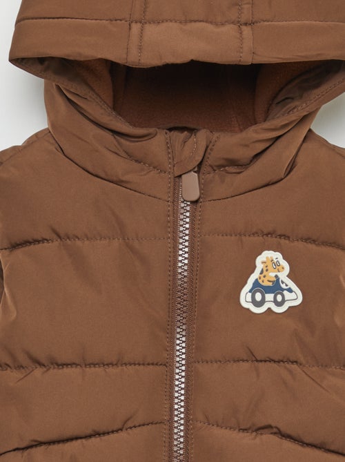 Doudoune à capuche matelassée sans manches - Kiabi