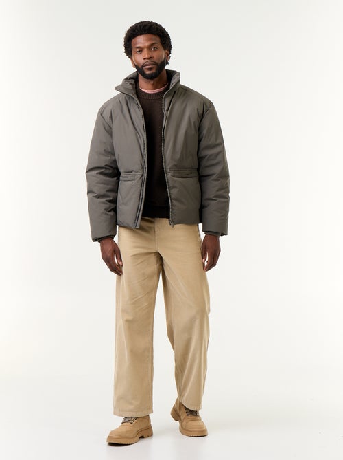 Doudoune col montant emmanchures raglan - Kiabi
