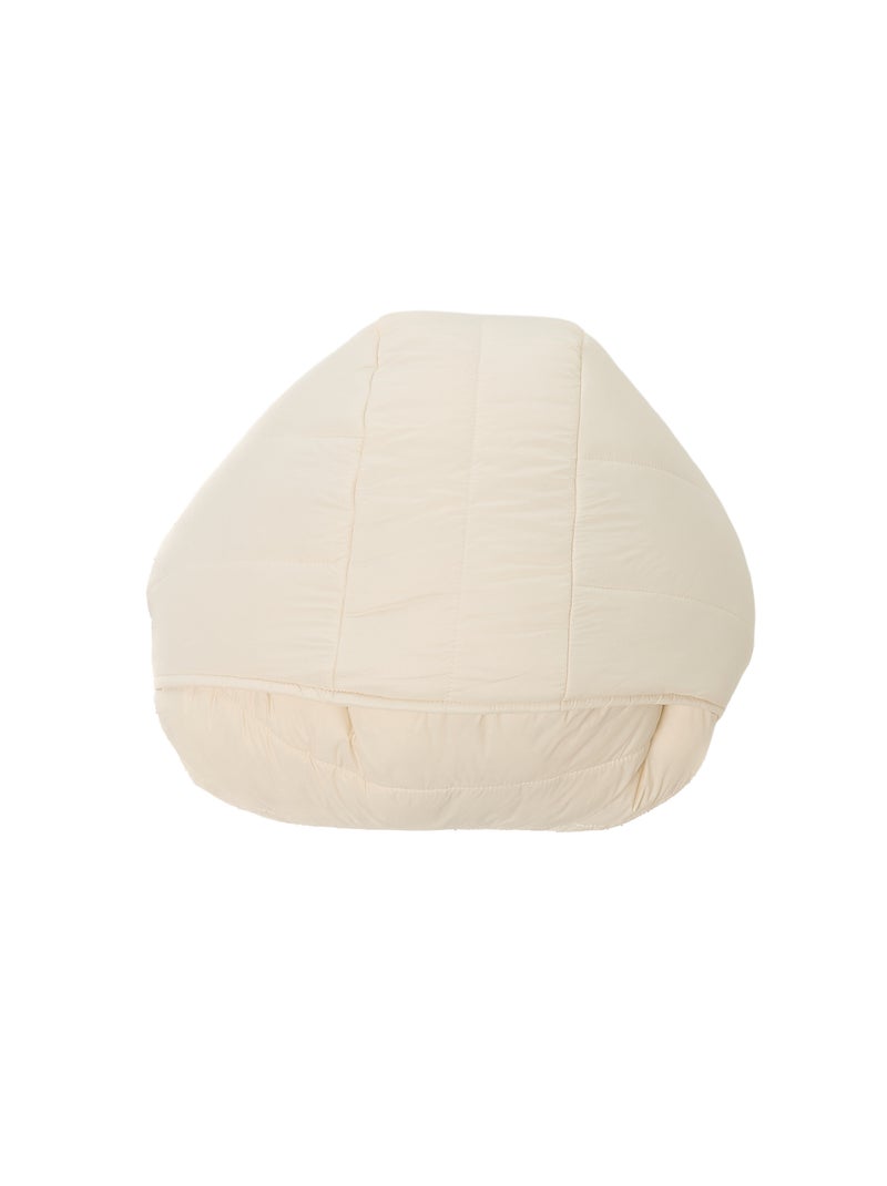 Doudoune légère à capuche unie Blanc - Kiabi