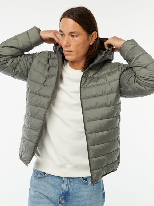 Doudoune légère à capuche - Kiabi