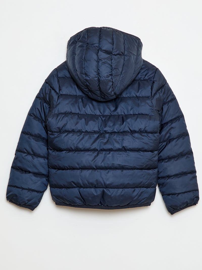 Doudoune légère avec capuche Bleu - Kiabi