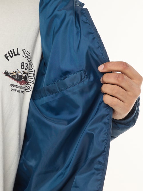 Doudoune légère matelassée avec capuche - Kiabi