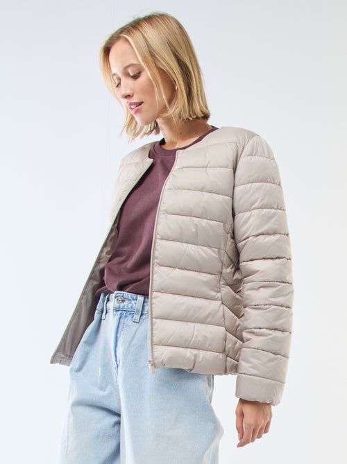 Doudoune légère matelassée et déperlante - Kiabi