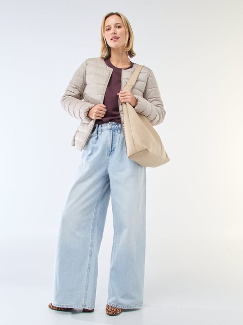 Doudoune légère matelassée et déperlante - Kiabi