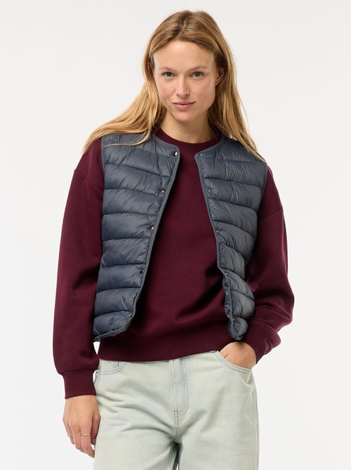 Doudoune légère matelassée sans manches - Kiabi