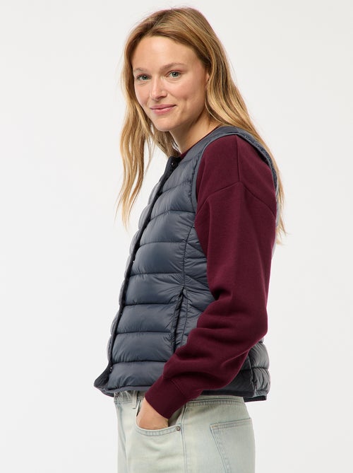 Doudoune légère matelassée sans manches - Kiabi