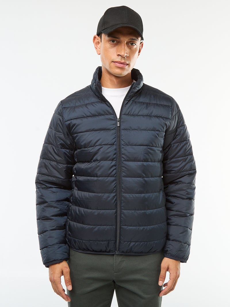 Doudoune légère matelassée unie Bleu - Kiabi