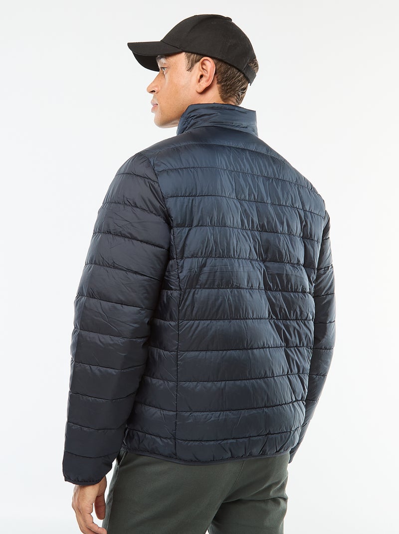 Doudoune légère matelassée unie Bleu - Kiabi