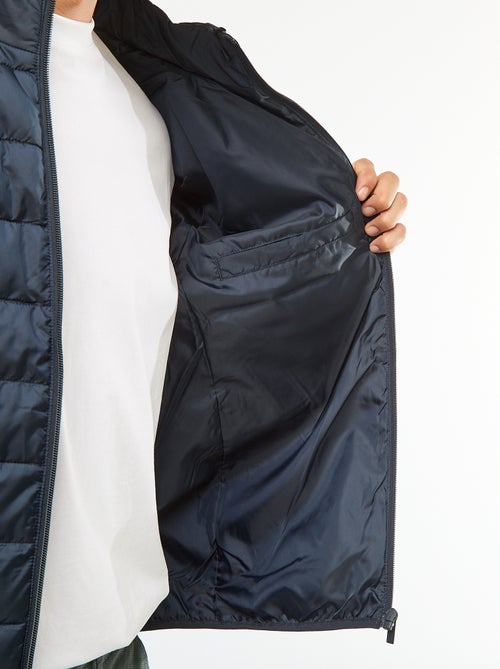 Doudoune légère matelassée unie - Kiabi