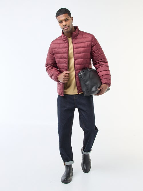 Doudoune légère matelassée unie - Kiabi