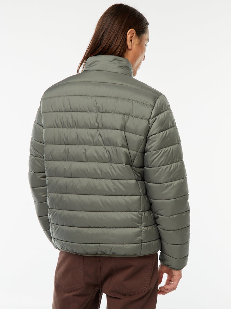 Doudoune légère matelassée unie Vert - Kiabi