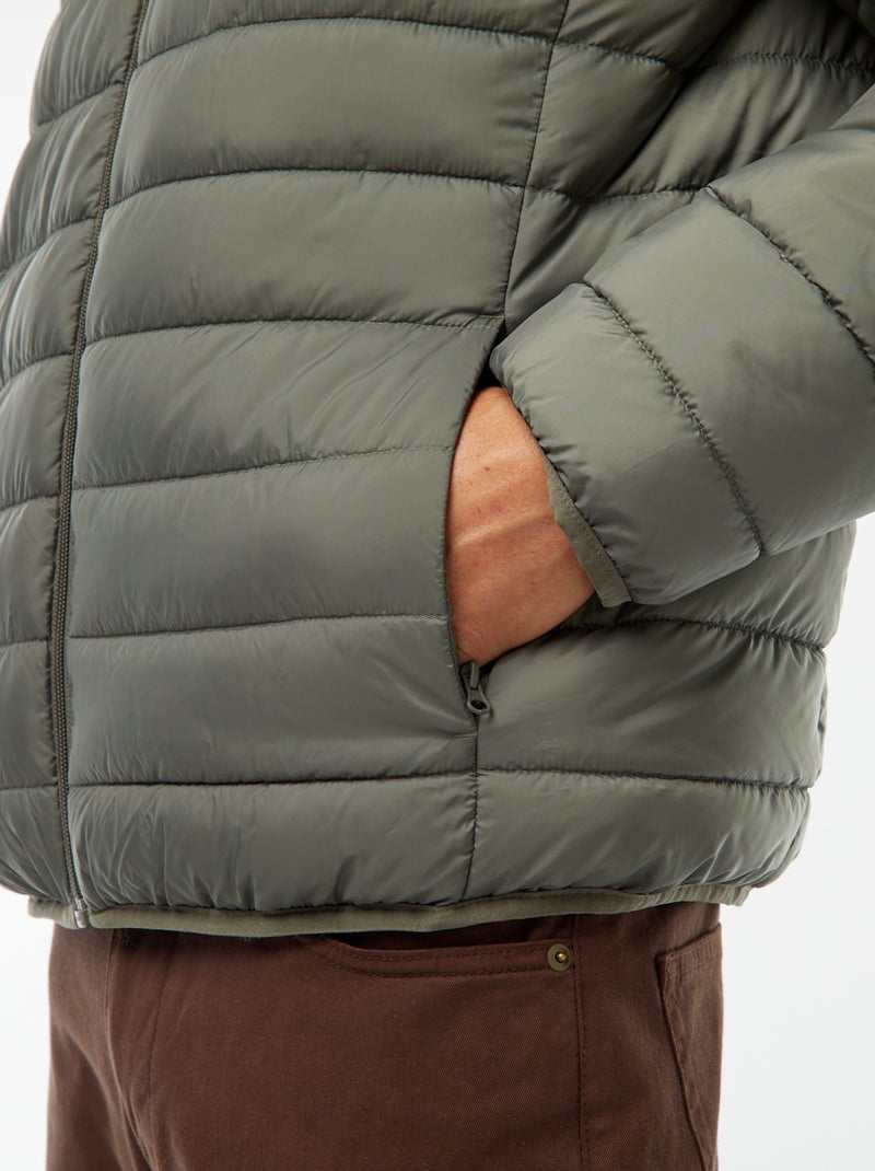 Doudoune légère matelassée unie Vert - Kiabi