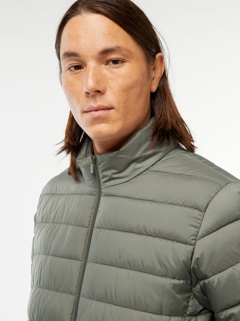 Doudoune légère matelassée unie Vert - Kiabi