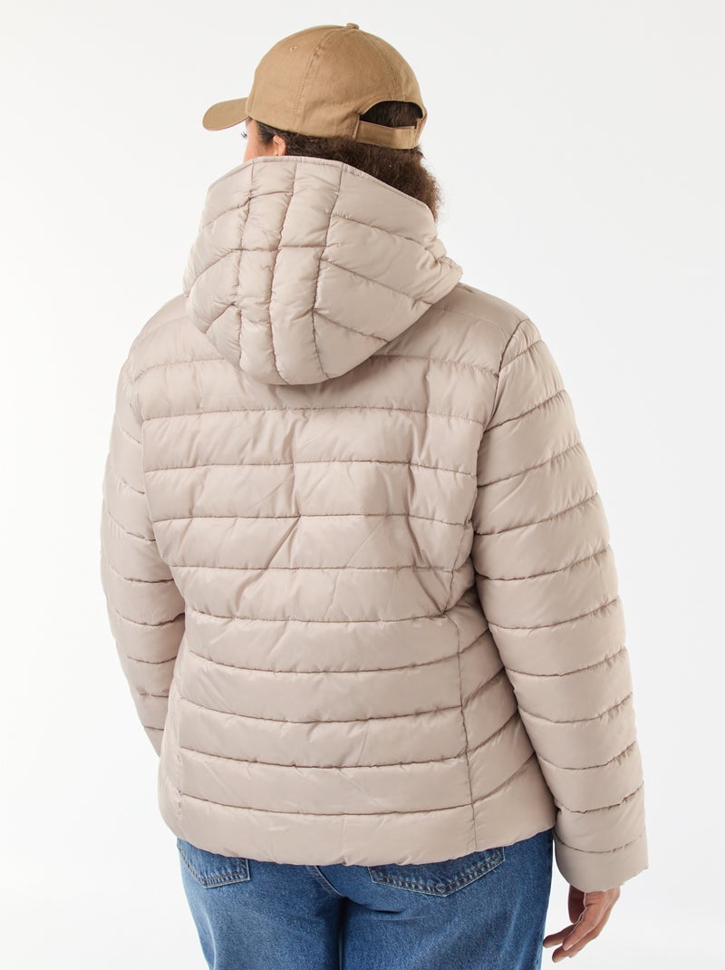 Doudoune matelassée déperlante Beige - Kiabi